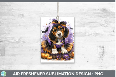 Basset Hound Air Freshener Dogs 03 Halloween Sublimation Car