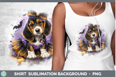 Basset Hound Shirt Dogs 03 Halloween Sublimation Background