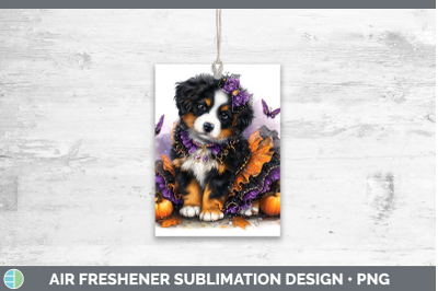 Bernese Mountain Dog Air Freshener Dogs 03 Halloween Sublima