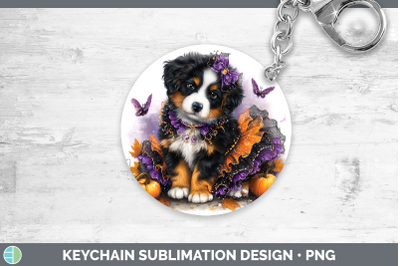 Bernese Mountain Dog Keychain Dogs 03 Halloween Sublimation