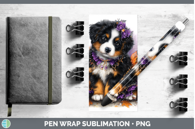 Bernese Mountain Dog Pen Wrap Dogs 03 Halloween Sublimation