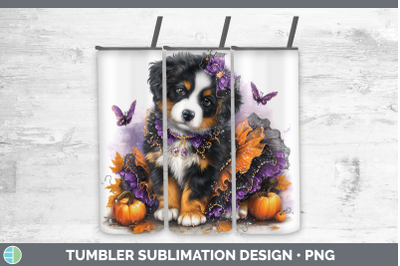 Bernese Mountain Dog Tumbler Dogs 03 Halloween Sublimation 2