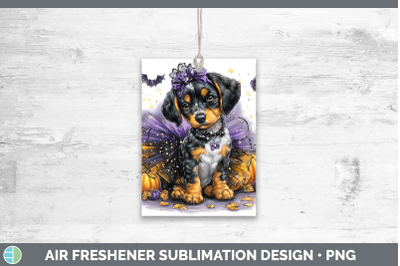 Bluetick Coonhound Air Freshener Dogs 03 Halloween Sublimati