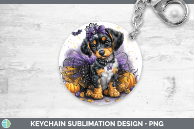 Bluetick Coonhound Keychain Dogs 03 Halloween Sublimation Ke