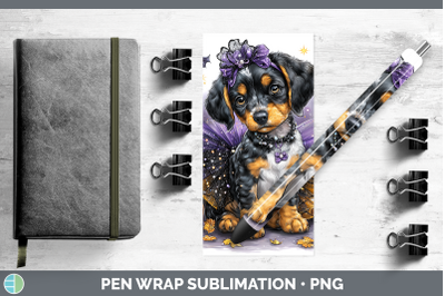 Bluetick Coonhound Pen Wrap Dogs 03 Halloween Sublimation Pe