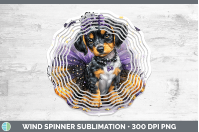 Bluetick Coonhound Wind Spinner Dogs 03 Halloween Sublimatio