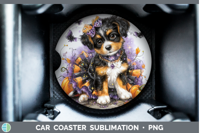 Brittany Dog Car Coaster Dogs 03 Halloween Sublimation Drink
