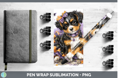 Brittany Dog Pen Wrap Dogs 03 Halloween Sublimation Pen Desi