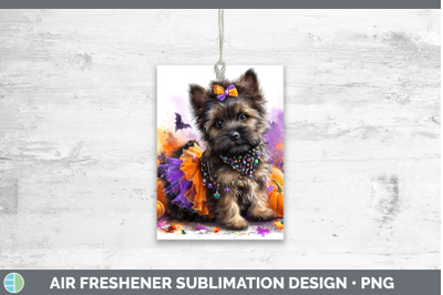 Cairn Terrier Air Freshener Dogs 03 Halloween Sublimation Ca