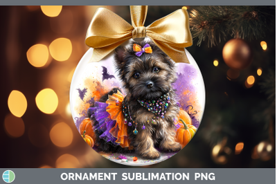 Cairn Terrier Ornament Dogs 03 Halloween Sublimation Bauble
