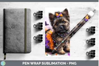 Cairn Terrier Pen Wrap Dogs 03 Halloween Sublimation Pen Des