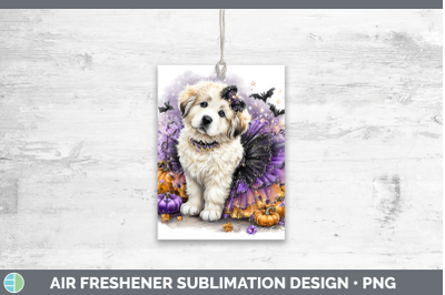 Great Pyrenees Air Freshener Dogs 03 Halloween Sublimation C