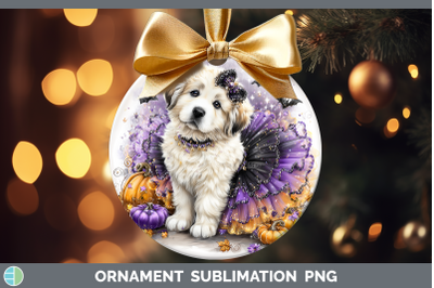 Great Pyrenees Ornament Dogs 03 Halloween Sublimation Bauble