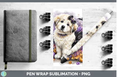 Great Pyrenees Pen Wrap Dogs 03 Halloween Sublimation Pen De