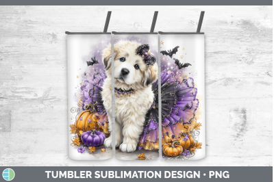 Great Pyrenees Tumbler Dogs 03 Halloween Sublimation 20 oz S