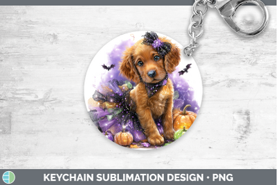Irish Setter Keychain Dogs 03 Halloween Sublimation Keyring