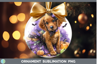 Irish Setter Ornament Dogs 03 Halloween Sublimation Bauble D