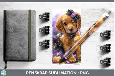 Irish Setter Pen Wrap Dogs 03 Halloween Sublimation Pen Desi
