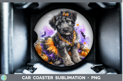 Irish Wolfhound  Car Coaster Dogs 03 Halloween Sublimation D