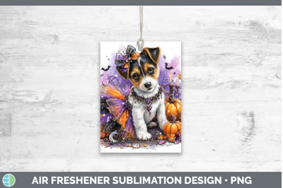 Jack Russell Terrier Air Freshener Dogs 03 Halloween Sublima