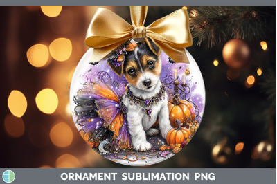 Jack Russell Terrier Ornament Dogs 03 Halloween Sublimation