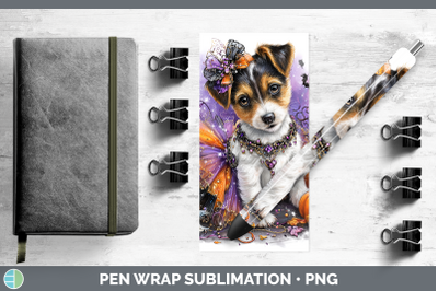 Jack Russell Terrier Pen Wrap Dogs 03 Halloween Sublimation