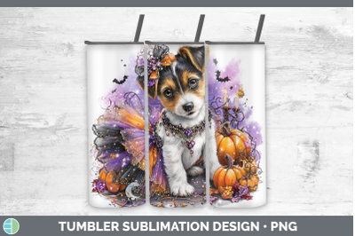 Jack Russell Terrier Tumbler Dogs 03 Halloween Sublimation 2