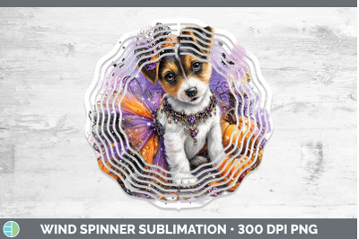 Jack Russell Terrier Wind Spinner Dogs 03 Halloween Sublimat
