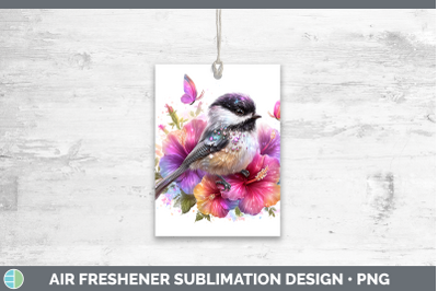 Chickadee Air Freshener Birds 01 Floral Summer Sublimation C