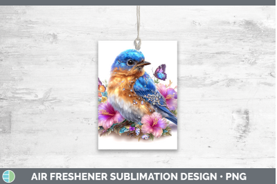 Eastern Bluebird Air Freshener Birds 01 Floral Summer Sublim