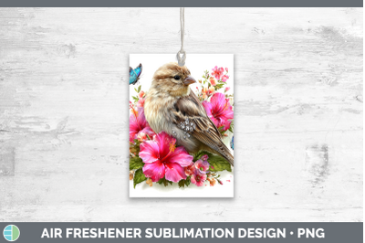 Finch Air Freshener Birds 01 Floral Summer Sublimation Car S