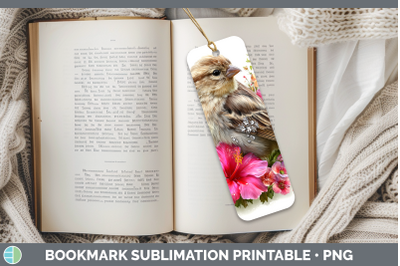 Finch Bookmark Birds 01 Floral Summer Sublimation Printable