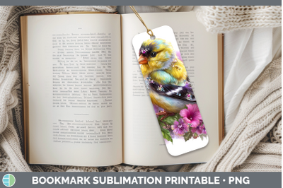 Goldfinch Bookmark Birds 01 Floral Summer Sublimation Printa