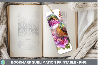 Hummingbird Bookmark Birds 01 Floral Summer Sublimation Prin