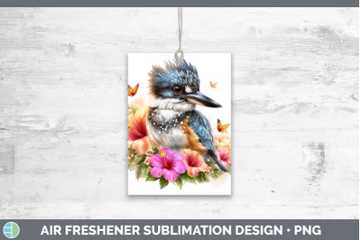 Kingfisher Air Freshener Birds 01 Floral Summer Sublimation
