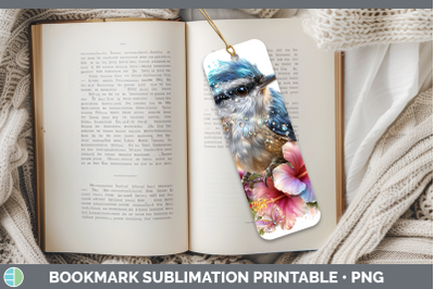 Nuthatch Bookmark Birds 01 Floral Summer Sublimation Printab