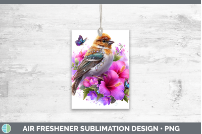 Pine Grosbeak Air Freshener Birds 01 Floral Summer Sublimati