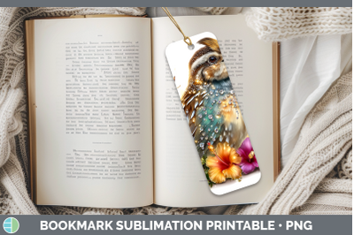 Quail Bookmark Birds 01 Floral Summer Sublimation Printable