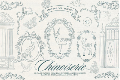 Vintage Chinoiserie Frame Collection