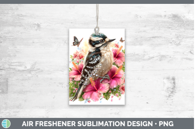 Woodpecker Downy Air Freshener Birds 01 Floral Summer Sublim