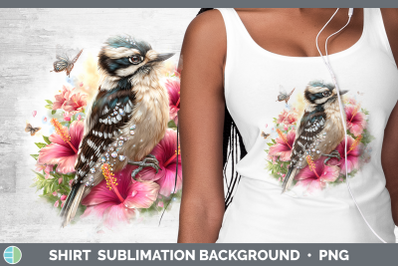 Woodpecker Downy Shirt Birds 01 Floral Summer Sublimation Ba