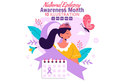 10 National Epilepsy Awareness Month Illustration