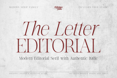 The Letter Editorial  Modern &amp; Elegant Serif