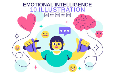 10 Emotional Intelligence Illustration