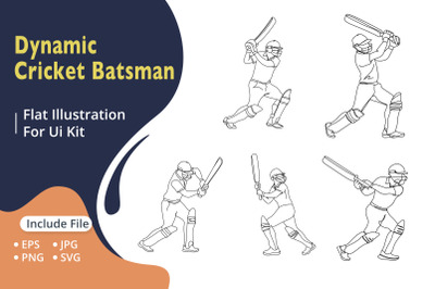 Dynamic cricket batsman
