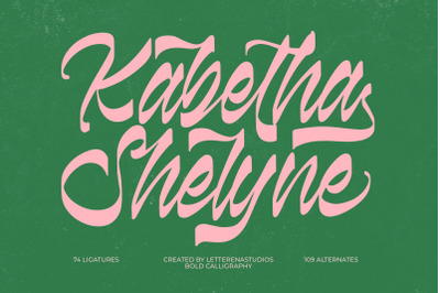 Kabetha Shelyne - Bold Calligraphy Font
