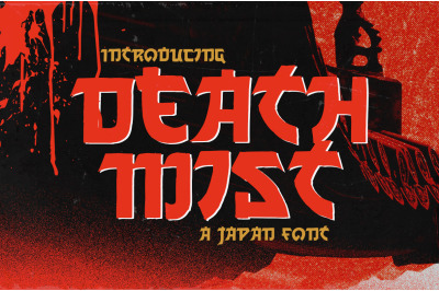 Death Mist Japanese Horror Font