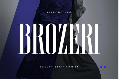 Brozeri  Casual Serif Family