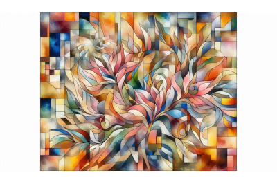 Cubist Floral Colors