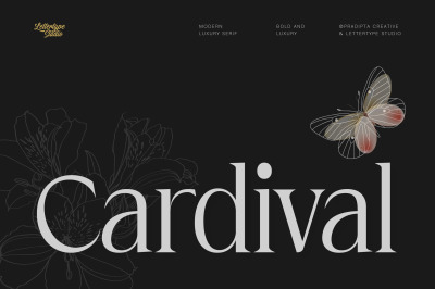 Cardival Modern Luxury Bold Serif Font